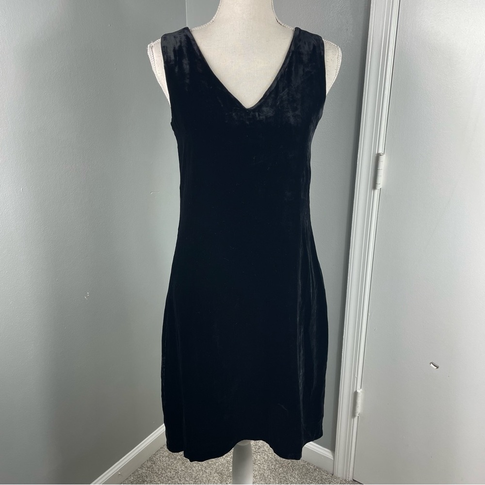 Garnet Hill || Velvet Sleeveless‎ High Low Dress Size 4